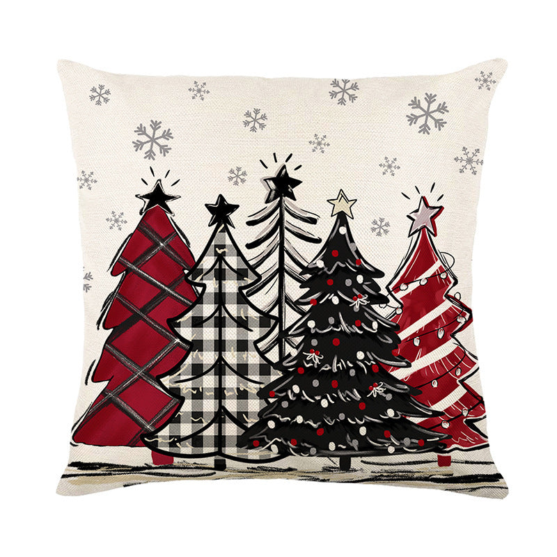 🎄 Christmas Cushion Cover Pillowcase – 2024 Merry Christmas Home Decor