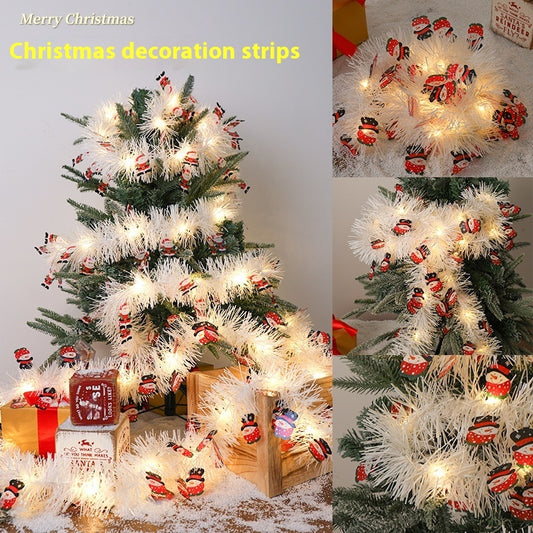 ✨ Christmas Ribbon Strip Light Band – Festive Atmosphere LED String for Holiday Decorations
