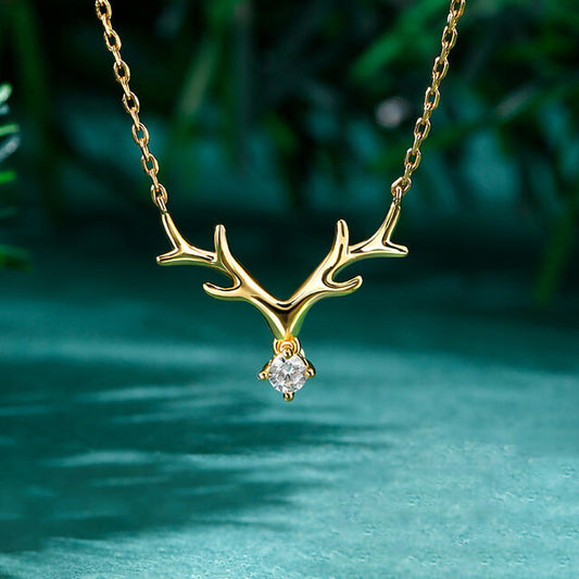 Stylish Antler-Inspired Pendant Necklace