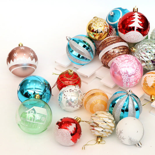🎄 Hand-Painted Christmas Ball Decorations – 6cm