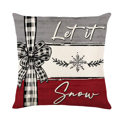 🎄 Christmas Cushion Cover Pillowcase – 2024 Merry Christmas Home Decor