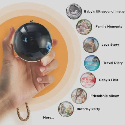 3D Crystal Memory Ball™ – Fashionable Digital Video Sphere with Custom Playback (2.7")