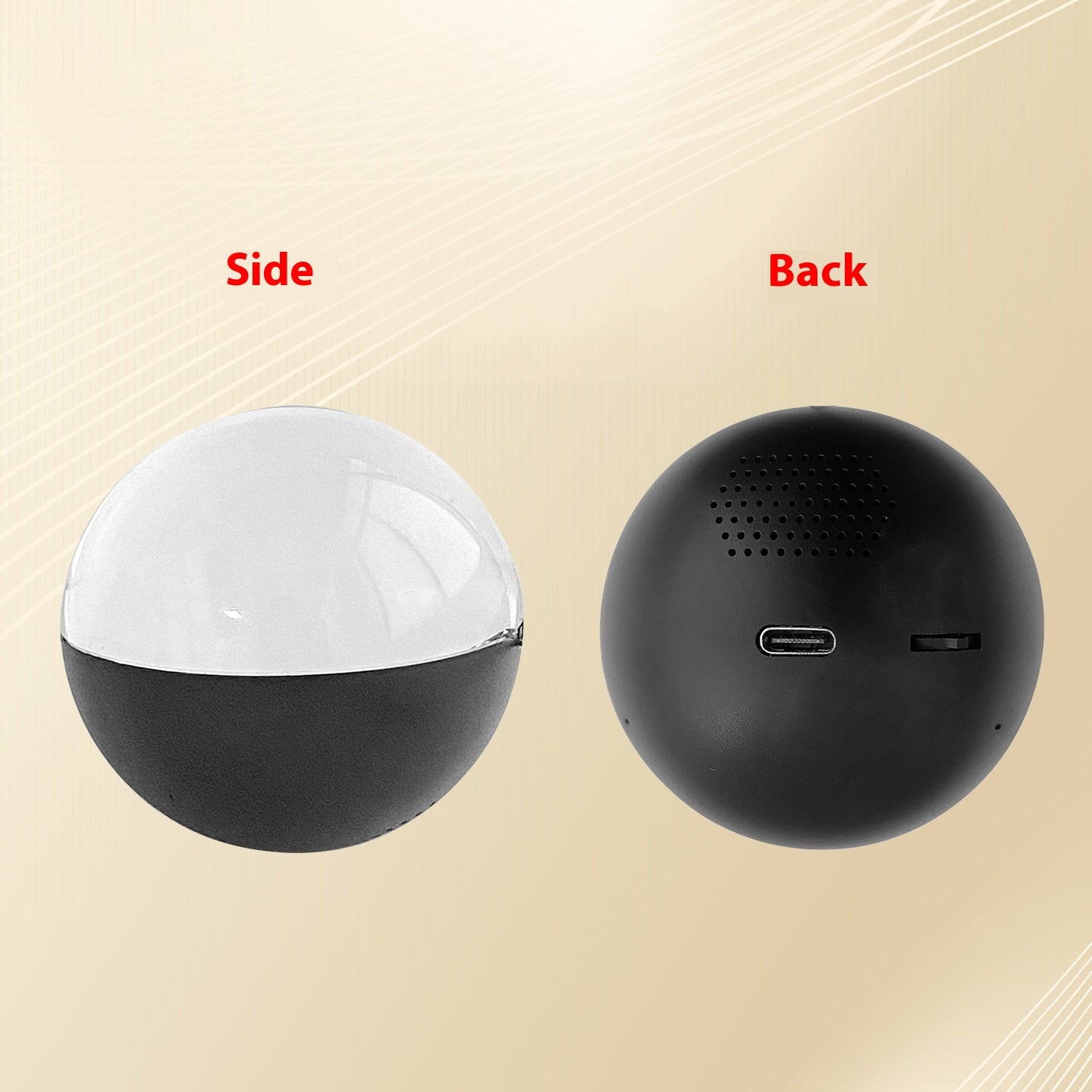 3D Crystal Memory Ball™ – Fashionable Digital Video Sphere with Custom Playback (2.7")